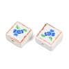 Printed Handmade Porcelain Beads PORC-G016-04C-3