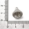 Brass Micro Pave Cubic Zirconia Cup Peg Bails KK-K378-52P-3