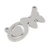 Non-Tarnish 304 Stainless Steel Pendants STAS-L279-002P-O-2