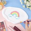 Gesso Jewelry Dish DJEW-WH0037-87-5