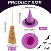 12Pcs Mini Polyester Witch Hats AJEW-CP0009-35A-2