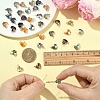 45Pcs 9 Colors Glass Charms PALLOY-YW00136-4