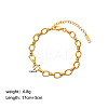European Style 304 Stainless Steel Link Chain Bracelet for Women LS-HM2215-9-1