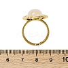 Oval Natural Quartz Crystal Finger Rings RJEW-M063-01G-12-3