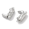Brass Micro Pave Clear Cubic Zirconia Pendants KK-M102-25P-2