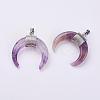 Natural Amethyst Pendants G-L466-B07-1