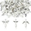 50Pcs 3 Style Angel Plastic Imitation Pearl Pendants PALLOY-FS00026-2