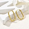 Ion Plating(IP) 304 Stainless Steel Hoop Earrings for Women EJEW-U035-12G-01-2