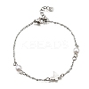 304 Stainless Steel Butterfly Link Bracelets BJEW-C098-01C-P-4