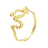 Real 18K Gold Plated 304 Stainless Steel Open Cuff Rings for Women RJEW-B061-01G-04-1