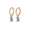 Real 18K Gold Plated 925 Sterling Silver Dangle Hoop Earrings for Women SY2365-11-1