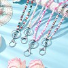 Handmade Polymer Clay ID Card Neck Strap Card Holder HJEW-JM02511-1