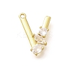 Brass Micro Pave Cubic Zirconia Pendants LS-KK-M310-01G-22-1