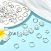 80Pcs 8 Styles Alloy Bead Frame FIND-SP0004-13-5
