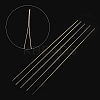 Iron Collapsible Big Eye Beading Needles ES001Y-S-125mm-01-2