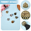 9Pcs 3 Colors Tibetan Style Alloy Pendant Bail FIND-CA0011-04-4