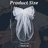 1Pc Bowknot Polyester Bridal Veils AJEW-CY0001-83-2