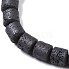 Frosted Natural Lava Rock Beads Strands G-E618-02C-3