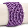 Synthetic Lepidolite/Purple Mica Beads Strands LS-G-G823-16-3mm-01-2