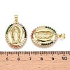 Brass Micro Pave Cubic Zirconia Pendants ZIRC-N039-047-NF-3