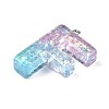 Transparent Epoxy Resin Pendants LS-CRES-S364-002F-3