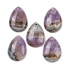 Natural Amethyst Lace Agate Pendants G-A244-12A-1