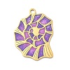 Ocean Theme 304 Stainless Steel Enamel Pendants STAS-G373-01B-02-1