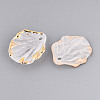 Frosted Plastic Petal Pendants KY-T041-20B-2