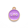 Alloy Enamel Pendants ENAM-S124-01A-01G-3