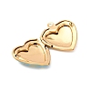 304 Stainless Steel Heart Locket Pendants STAS-Z168-02G-05-2