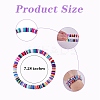 20Pcs Handmade Polymer Clay Heishi SUrfer Stretch Bracelet Set BJEW-SW00087-2