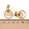 304 Stainless Steel Twist Ring Stud Earrings EJEW-P324-06G-5