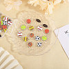 42Pcs 7 Styles Sports Ball Theme Alloy Enamel Connector Charms ENAM-CA0001-81-4