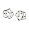 Hollow 201 Stainless Steel Pendants STAS-F337-10C-P-2