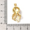Rack Plating Octopus Brass Pendants KK-Z056-03G-3