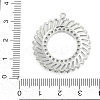 Brass Micro Pave Cubic Zirconia with Glass Pendants KK-Q026-19P-3