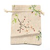 Rectangle Cloth Packing Pouches ABAG-WH0038-03-2