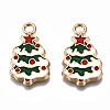Rack Plating Alloy Enamel Pendants ENAM-Q443-025-RS-2