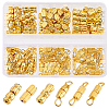 120Pcs 6 Styles Brass Screw Clasps KK-PH0010-75-1