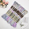 10 Skeins 6-Ply Polyester Embroidery Floss OCOR-CY0002-99A-7
