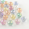 Round AB Color Transparent Acrylic Beads TACR-D005-14mm-M-1