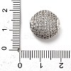 Brass Micro Pave Cubic Zirconia Beads KK-L229-023P-02-3