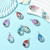 10Pcs Transparent Glass Pendants GLAA-YW0004-20A-5