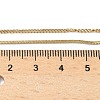 304 Stainless Steel Square Snake Chain Twisted Chain Double Layer Necklaces NJEW-S453-01G-B-5