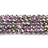 Transparent Electroplate Glass Beads Strands LS-GLAA-H021-01B-HP02-2