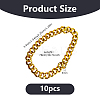 Resin Cuban Link Chain Necklaces for Men Women NJEW-WH0002-242-2