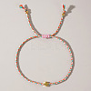 Mother's Day Adjustable Brass Bead Braided Bead Bracelets YE2550-6-1