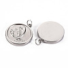Non-Tarnish 304 Stainless Steel Pendants STAS-S116-125P-2