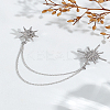 1Pc Star Crystal Rhinestone Brooch JEWB-LP0002-04-1