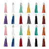 72Pcs 12 Colors Flocking Faux Suede Tassel Pendants Decorations FIND-GO0001-83-1